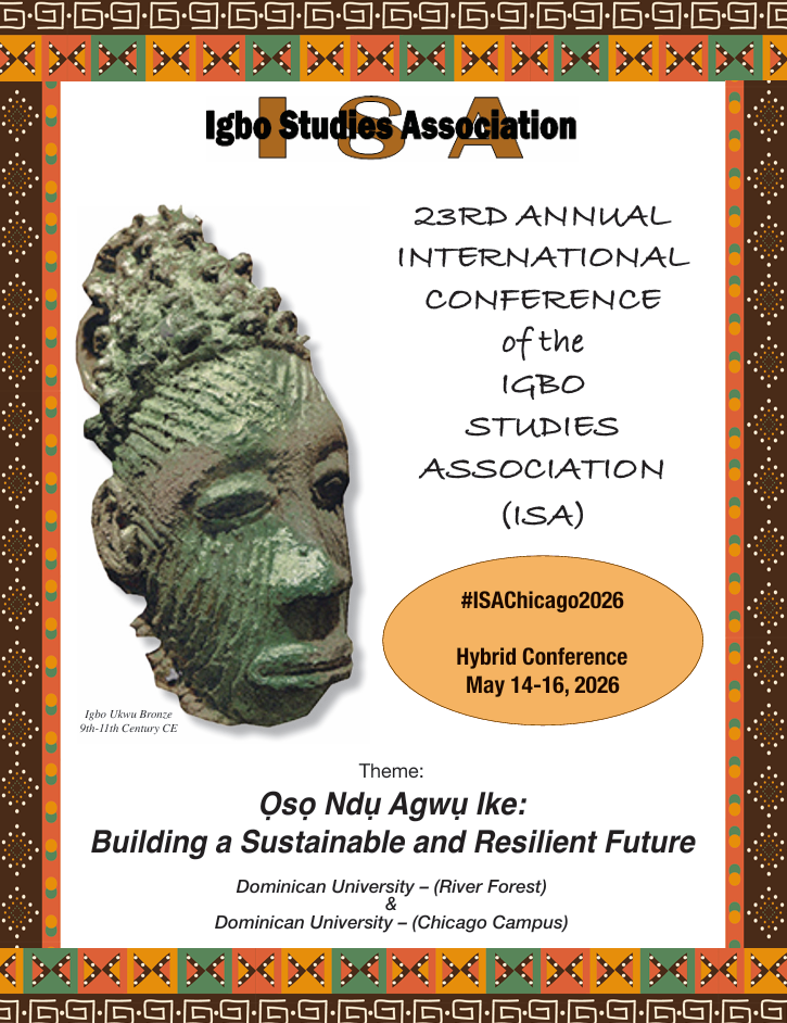 The 23rd Annual International Conference of the Igbo Studies Association (ISA)